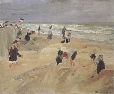 Max Liebermann Beach Seach Scene at Nordwijk (nn02) Sweden oil painting art